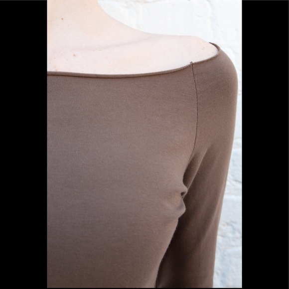Brandy Melville brown Bonnie top - Picture 4 of 5